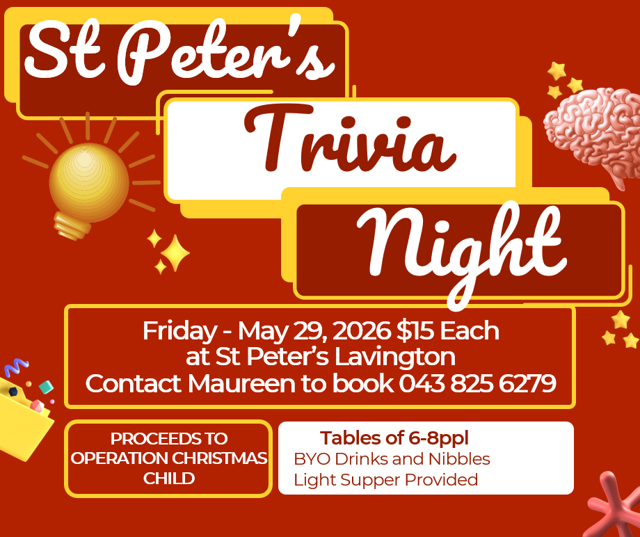 St Peter's Trivia night 2026